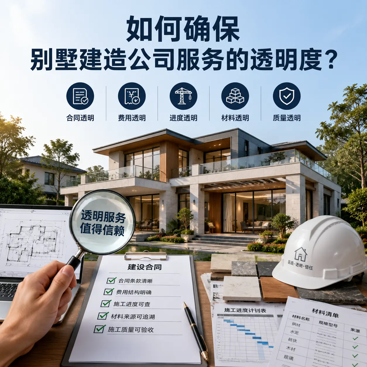 在 大方 如何确保别墅建造公司服务的透明度?