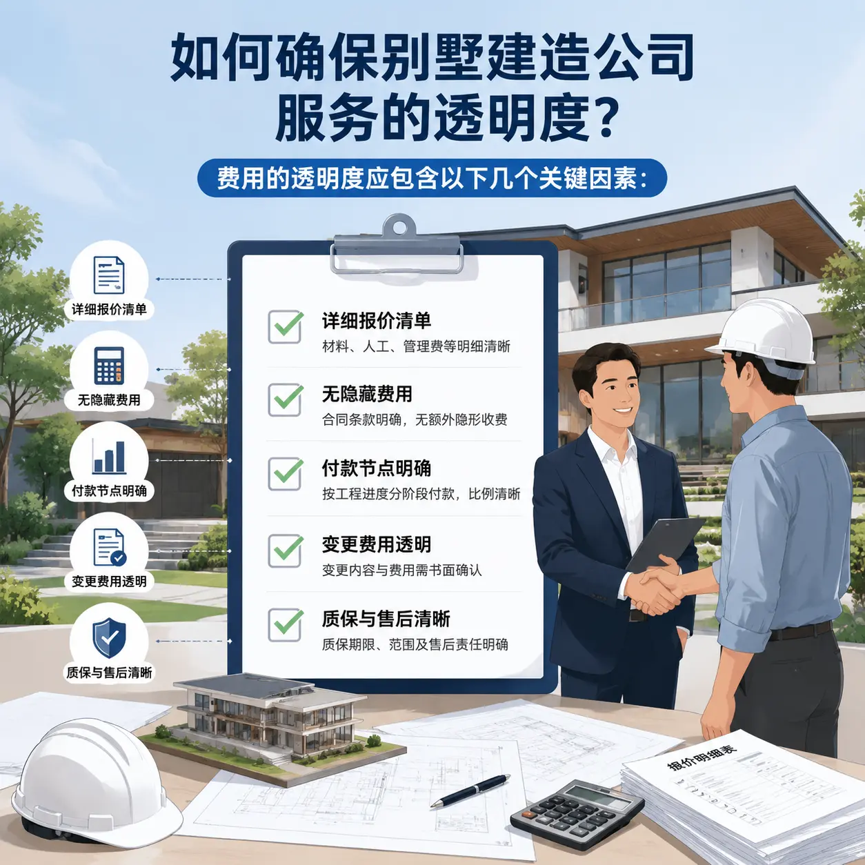 在 大方 如何确保别墅建造公司服务的透明度?