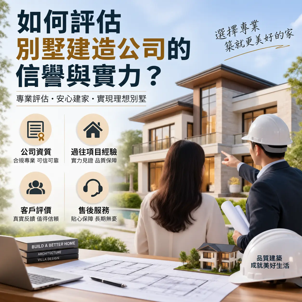 如何评估 大方 别墅建造公司的信誉与实力？