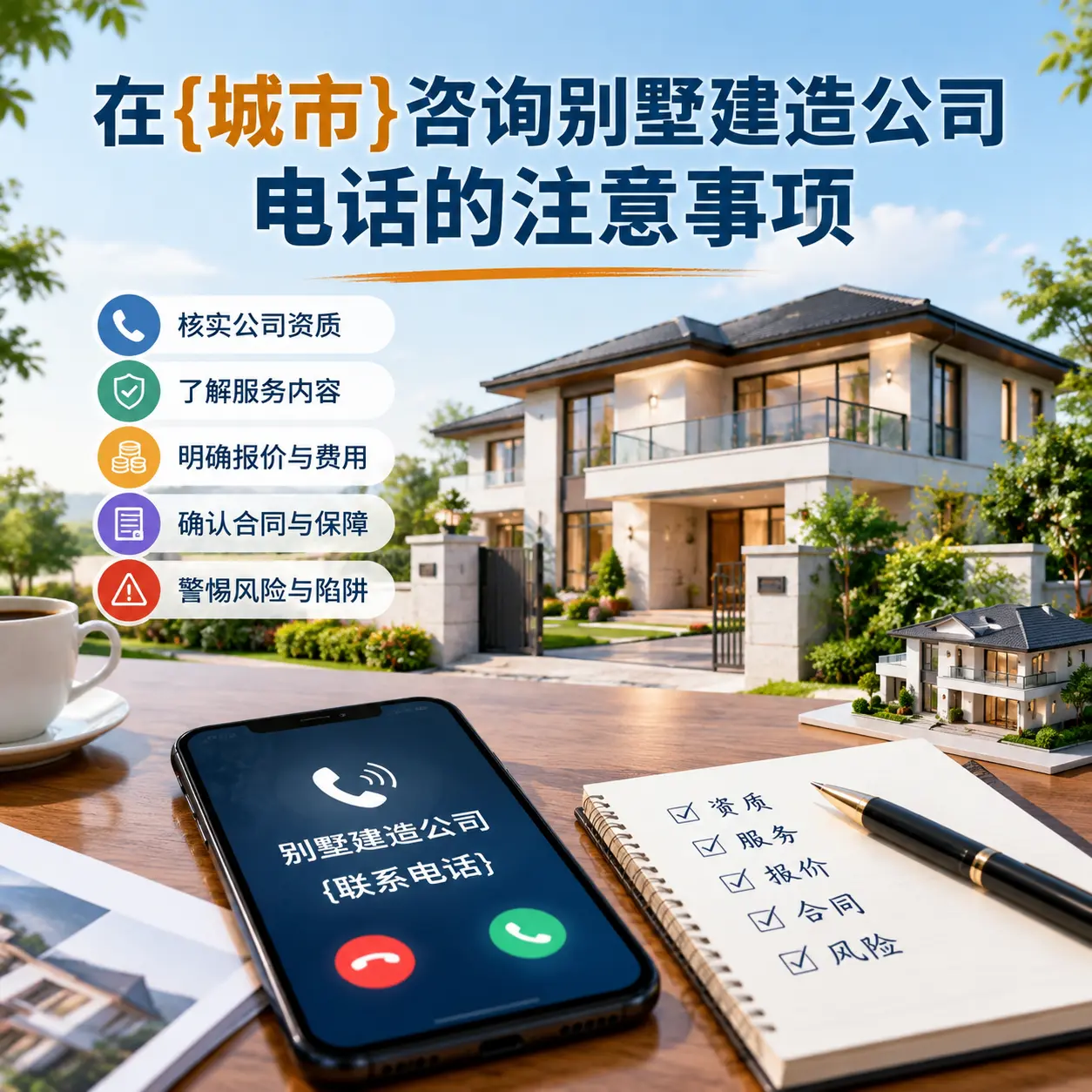 在大方咨询别墅建造公司电话的注意事项