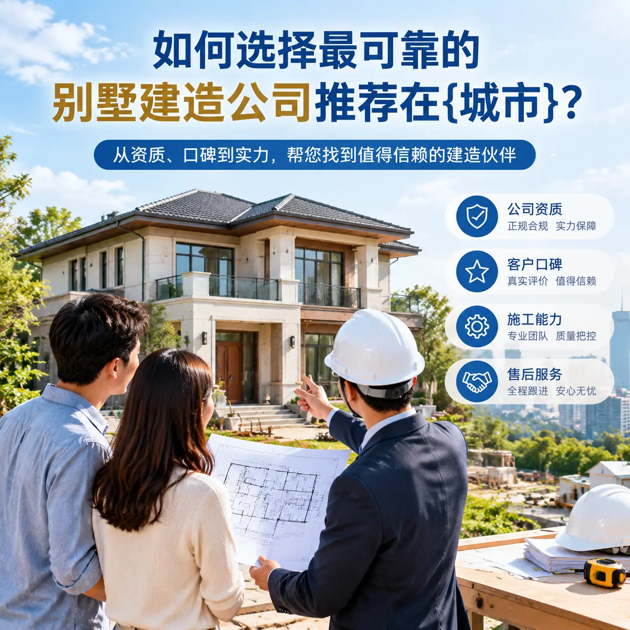 如何选择最可靠的别墅建造公司推荐在大方？