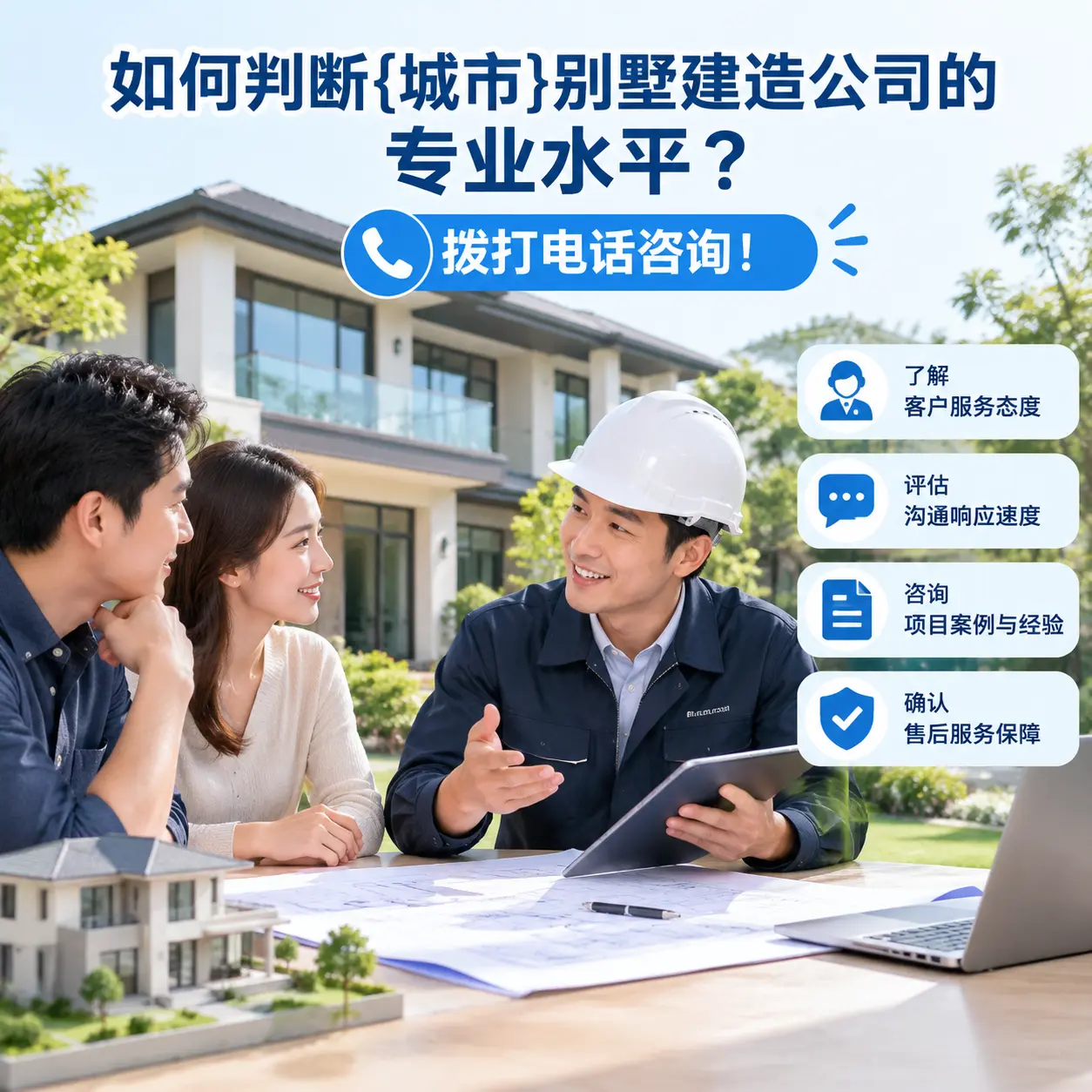 如何判断大方别墅建造公司的专业水平?拨打电话咨询!